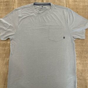 Free Fly | Men's Bamboo Lightweight Pocket Tee | Size S | Mist Gray